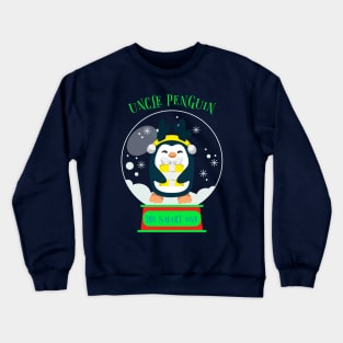 Matching Family Christmas, Smart Uncle Penguin Crewneck Sweatshirt